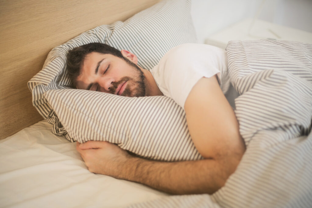 Photo of sleeping man