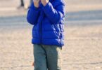 kid, boy, eating, corn, corn cob, walking, child, park, outdoors